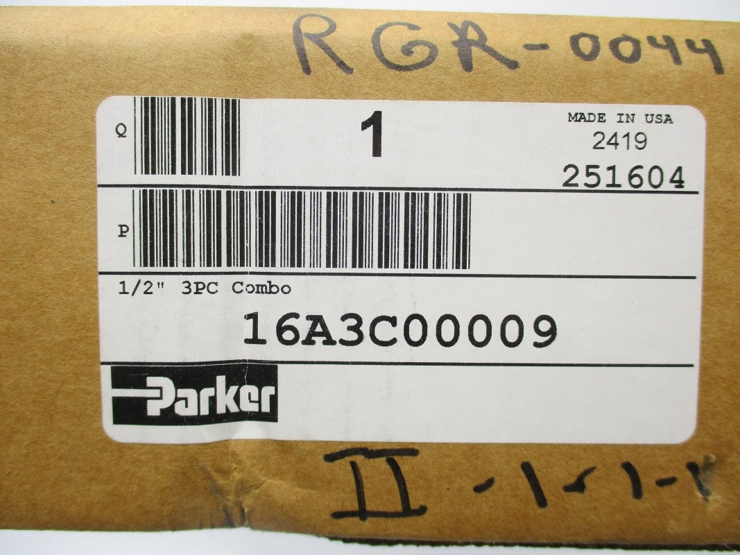 PARKER 16A3C00009 150PSI 1/2" NSMP