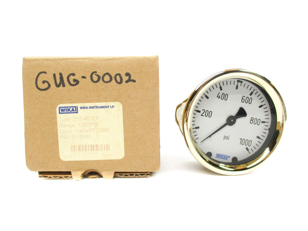 WIKA 9318240 0-1000PSI 1/4" NSMP