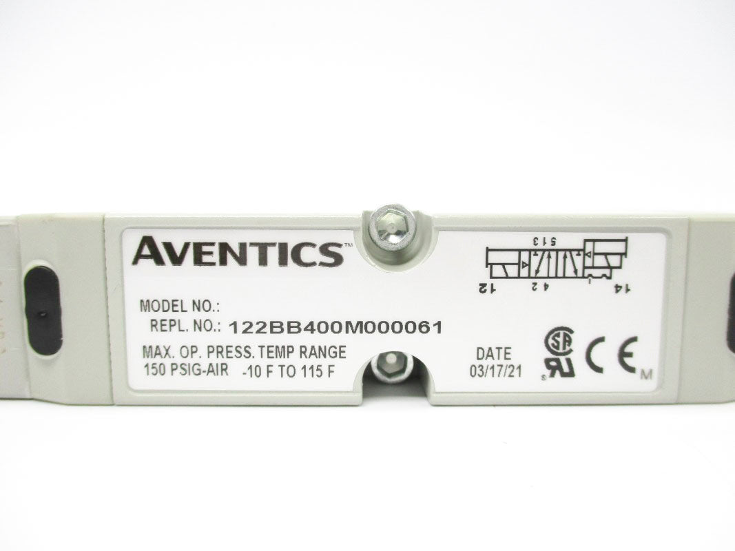 AVENTICS 122BB400M000061 24VDC 150PSI NSNP
