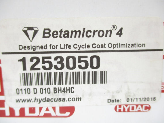 HYDAC 0110D010BH4HC 1253050 NSMP
