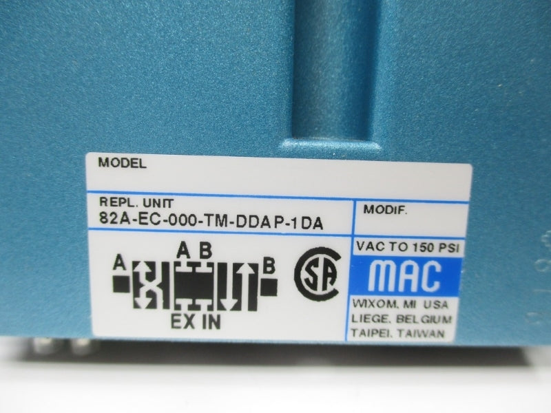 MAC 82A-EC-000-TM-DDAP-1DA 24VDC 150PSI NSMP