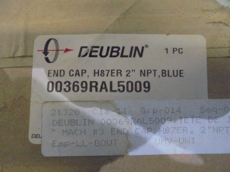 DEUBLIN  00369RAL5009 H87ER BLUE END CAP 2"  NSFS