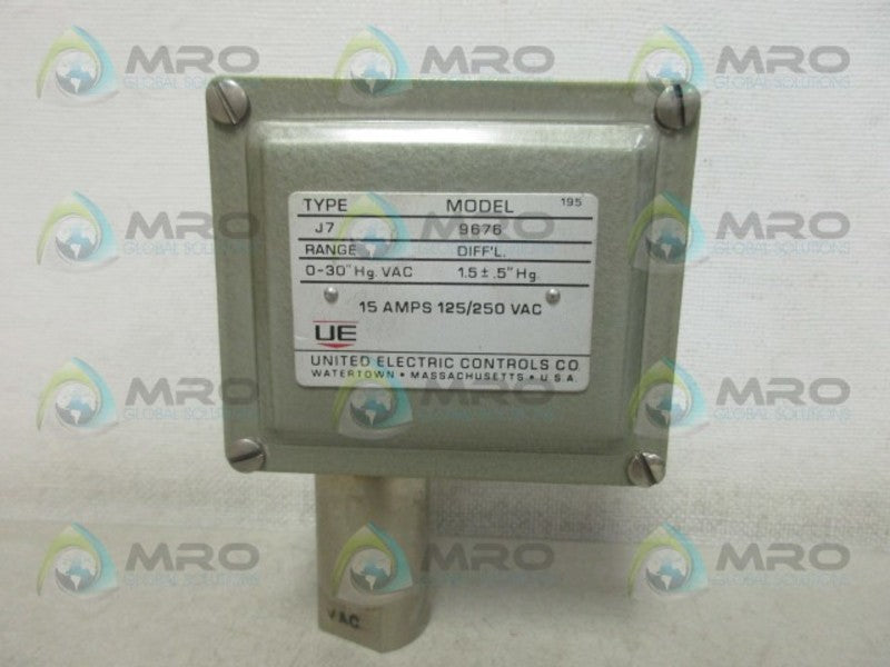UNITED ELECTRIC 9676 PRESSURE SWITCH NSNP