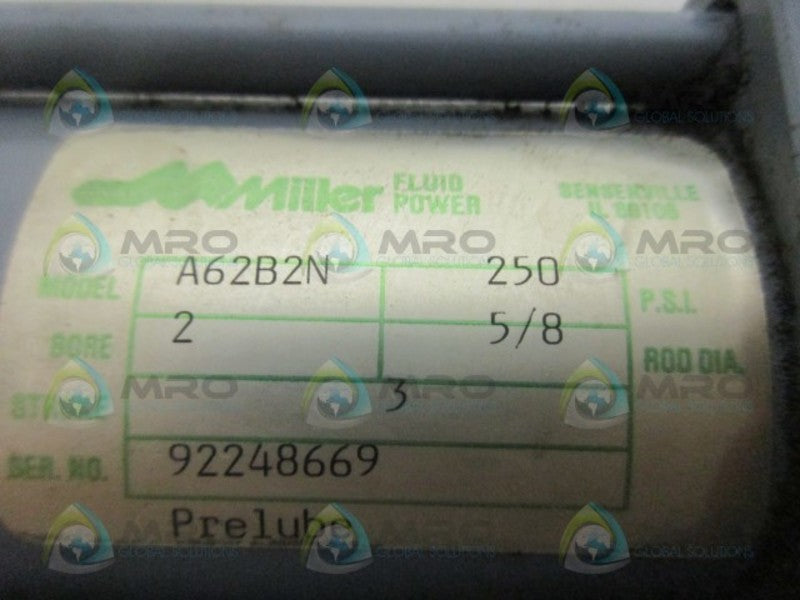 MILLER A62B2N AIR CYLINDER NSNP