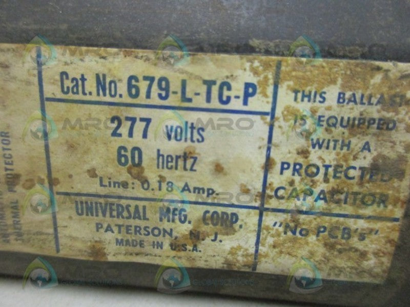 UNIVERSAL 679-L-TC-P DIMMER (AS PICTURED) UNMP