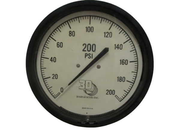 3D INSTRUMENTS GP400-2-316 GAUGE 0-200 NSNP