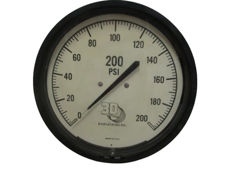 3D INSTRUMENTS GP400-2-316 GAUGE 0-200 NSNP