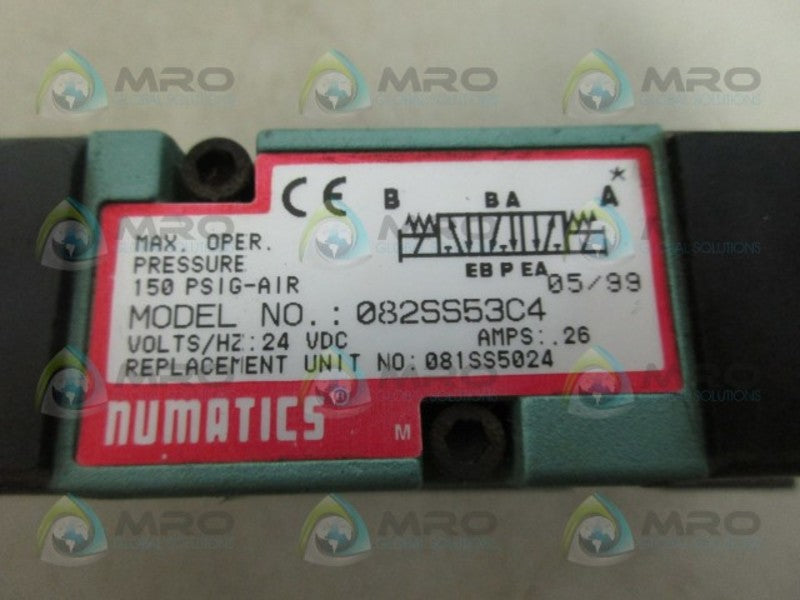 NUMATICS 082SS53C4 SOLENOID VALVE NSNP