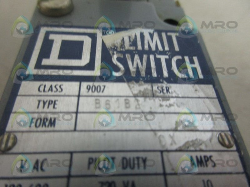 SQUARE D 9007B61B2 LIMIT SWITCH UNMP