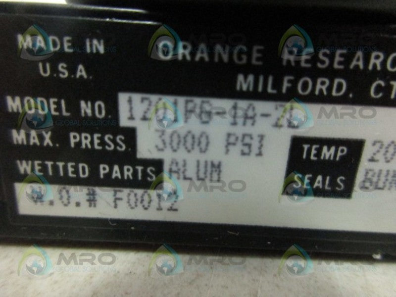 ORANGE BEACH 1201PG-1A-2L PRESSURE GAUGE NSNP