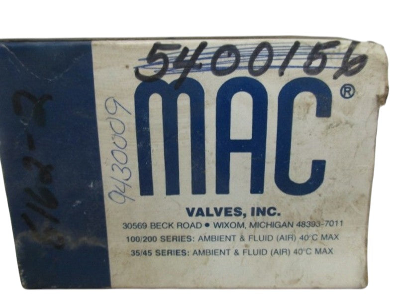 MAC 225B-511BAAA SOLENOID VALVE NSMP