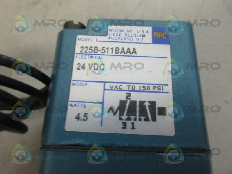MAC 225B-511BAAA SOLENOID VALVE NSMP