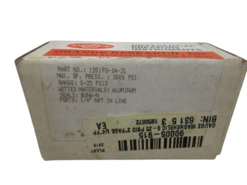 ORANGE BEACH 1201PG-1A-2L PRESSURE GAUGE NSMP