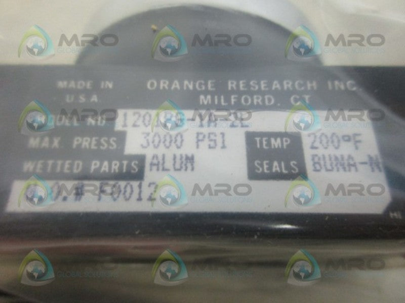 ORANGE BEACH 1201PG-1A-2L PRESSURE GAUGE NSMP