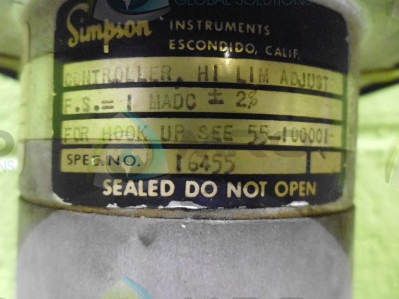 SIMPSON 16455 CONTROLLER UNMP