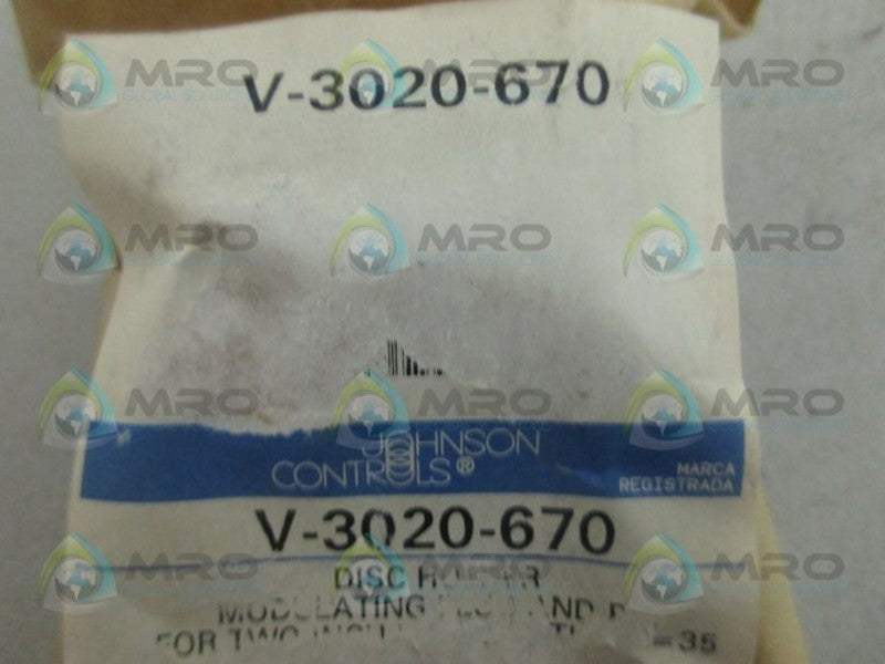 JOHNSON CONTROLS V-3020-670 DISC HOLDER NSMP