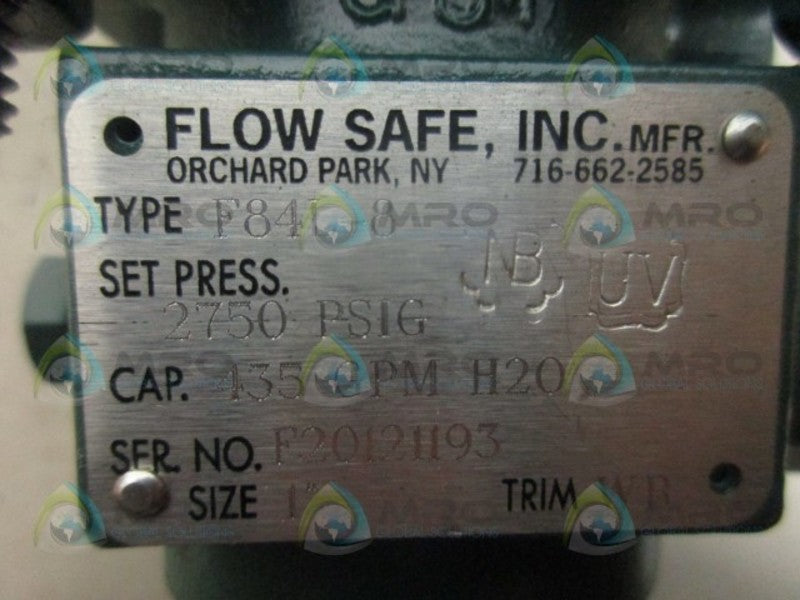 FLOW SAFE F84L-8 VALVE NSNP