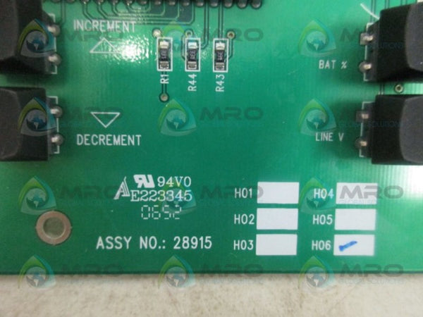 GENERAL SIGNAL 28915 CIRCUIT BOARD NSNP