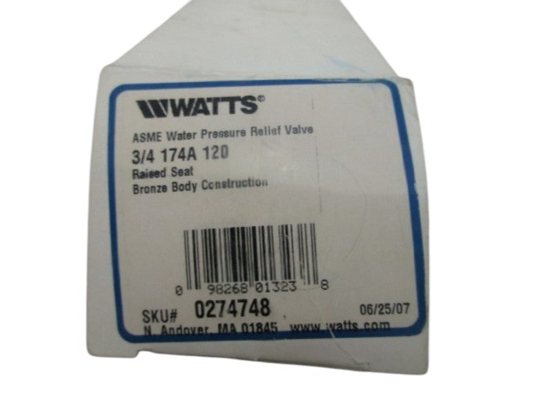 WATTS 3/4-174A-120 PRESSURE RELIEF VALVE NSMP