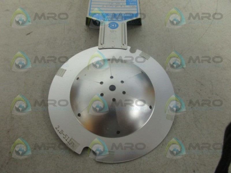 CONTINENTAL DISC 316-TEFLON 2" RUPTURE PRESSURE NSNP