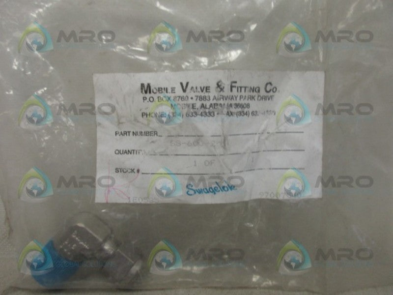 SWAGELOK SS-600-2 CONNECTOR NSMP