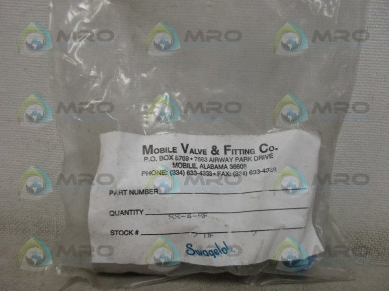 SWAGELOK SS-4-SF CONNECTOR (PKG OF 2) NSMP