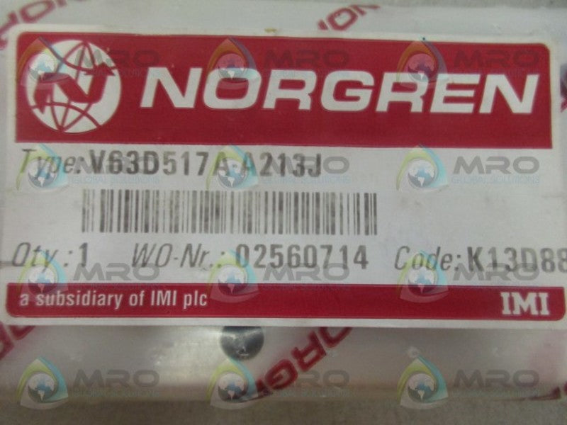 NORGREN V63D517A-A213J VALVE NSMP