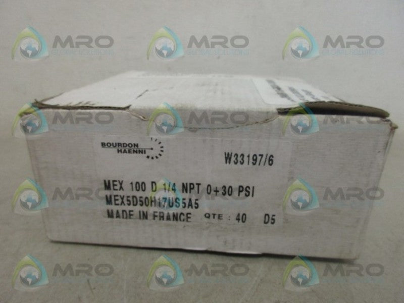 HAENNI MEX5S50H17US5A5 GAUGE 0-30 NSMP