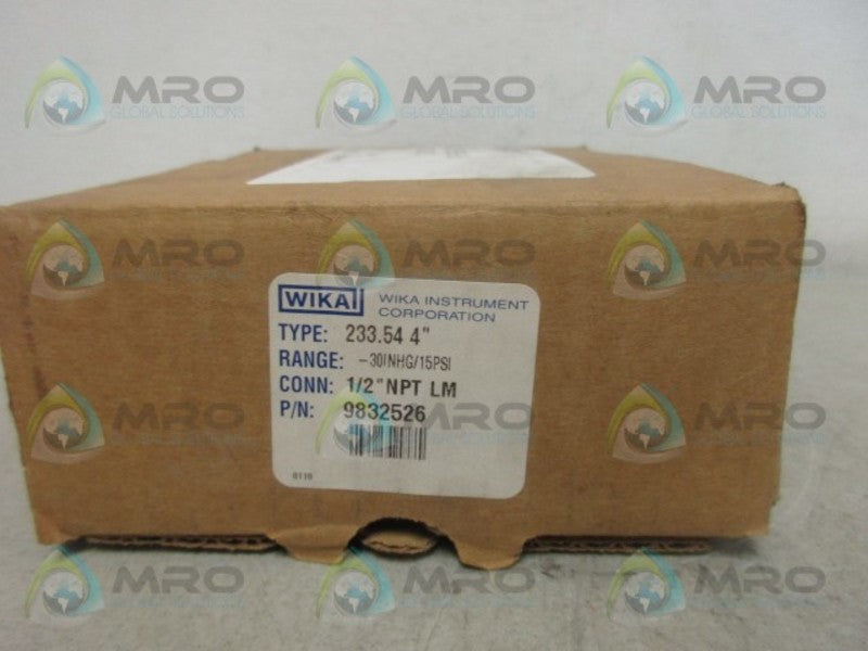 WIKA 9832526 GAUGE 0-15 NSMP