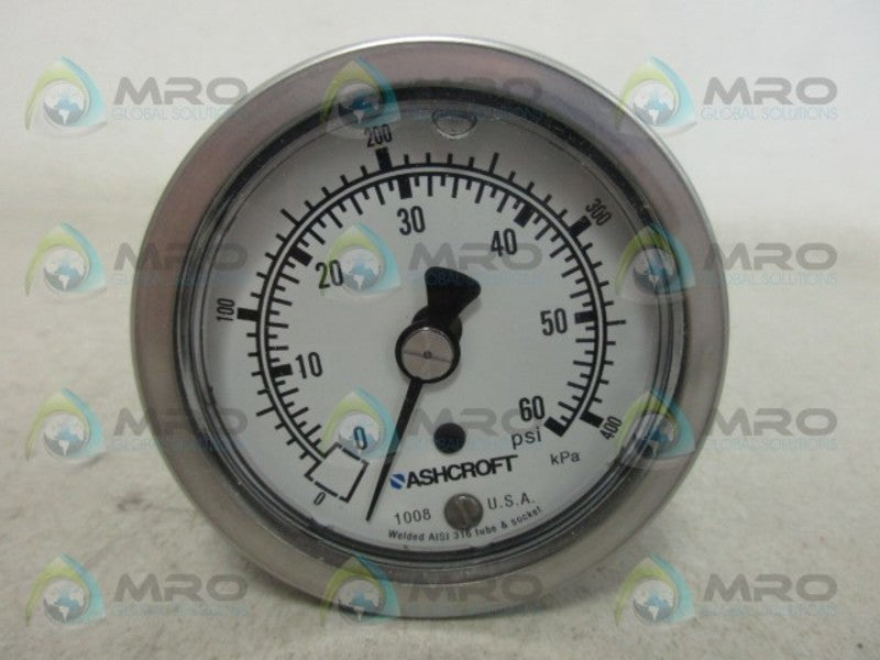 ASHCROFT 63-1008-SL-02B-60 GAUGE NSMP