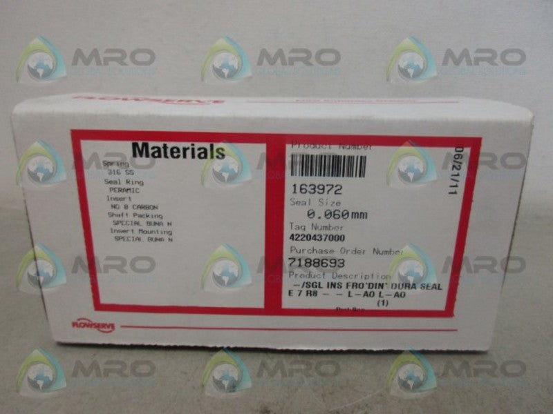 FLOWSERVE 163972 SEAL KIT NSMP