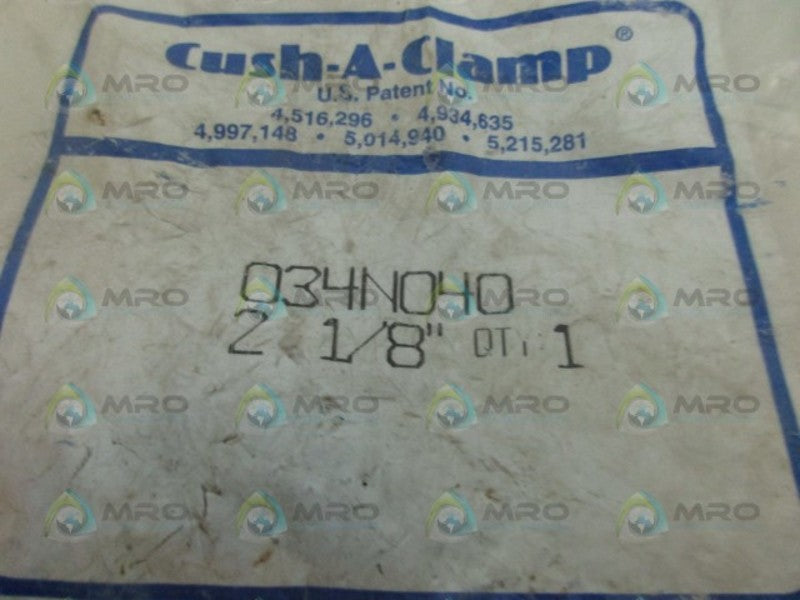 CUSH A CLAMP 034N040 2 1/8" PIPE NSMP