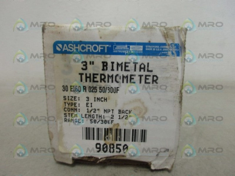 ASHCROFT 30EI60R02550/300F THERMOMETER NSMP
