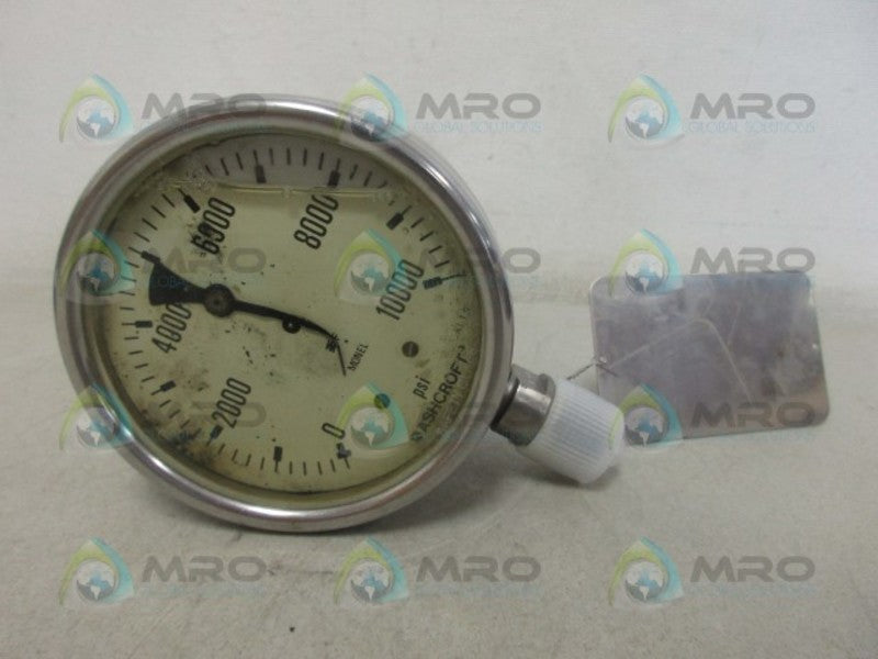 ASHCROFT 10-2202-1000 GAUGE 0-1000 UNMP