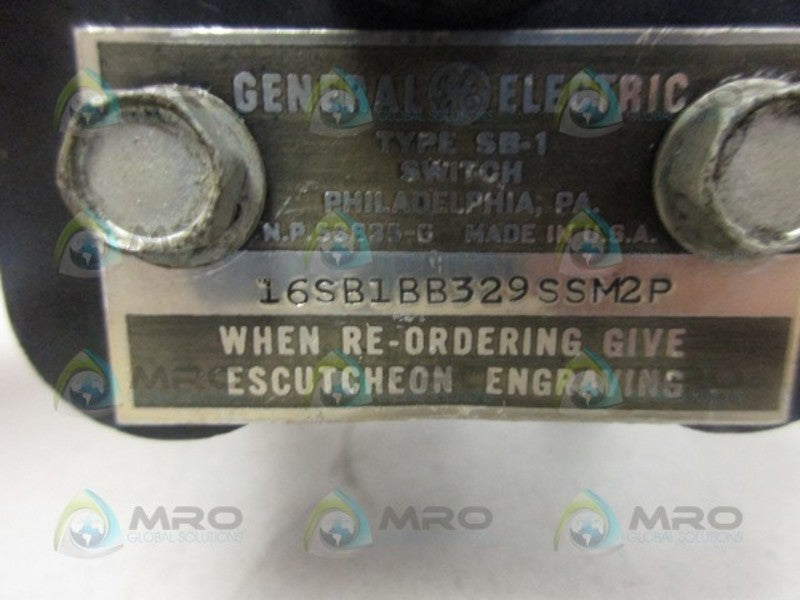 GENERAL ELECTRIC 16SB1BB329SSM2P SWITCH UNMP