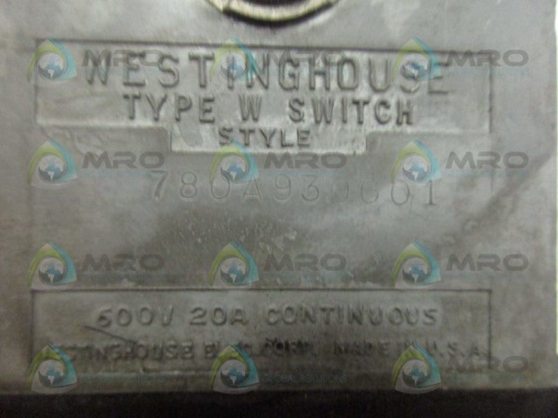 WESTINGHOUSE 780A930G01 SWITCH UNMP