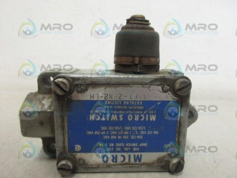 MICRO SWITCH BAF1-2RN2-LH LIMIT SWITCH (GREY) UNMP