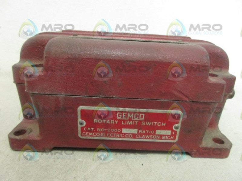 GEMCO 2000-10B ROTARY LIMIT SWITCH UNMP
