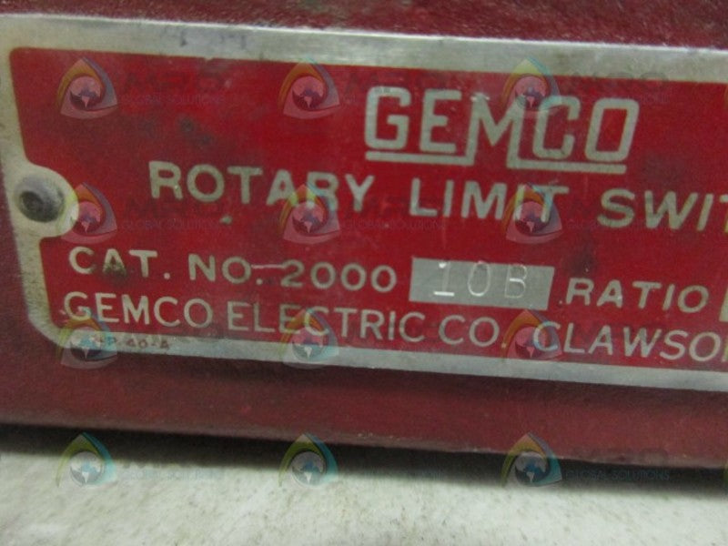 GEMCO 2000-10B ROTARY LIMIT SWITCH UNMP