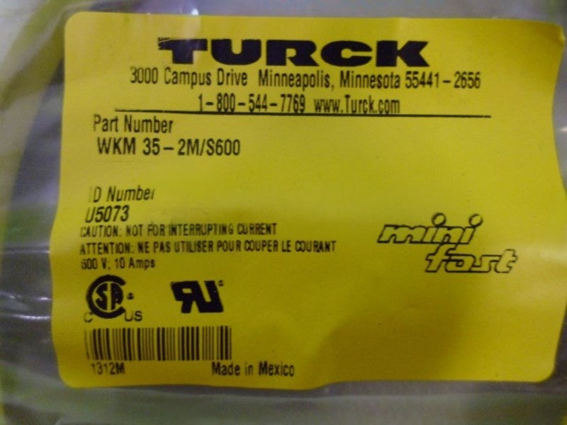 TURCK WKM-35 NSNP IN BAG