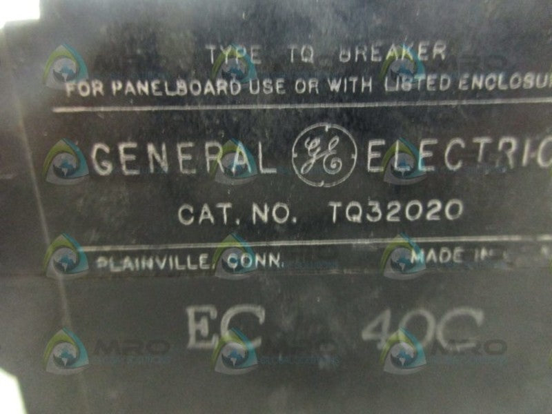 GENERAL ELECTRIC TQ32020 CIRCUIT BREAKER 3P UNMP