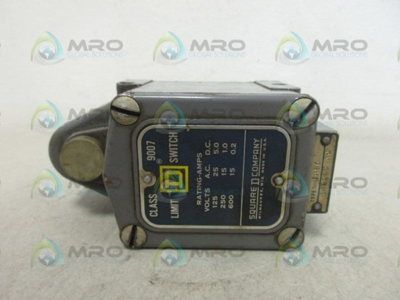 SQUARE D 9007TAS6 LIMIT SWITCH UNMP