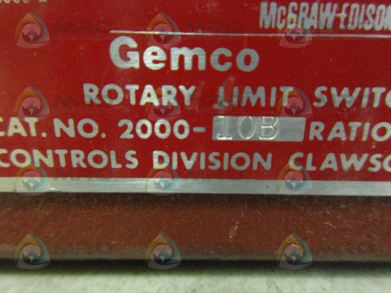 GEMCO 2000-10B LIMIT SWITCH NSNP