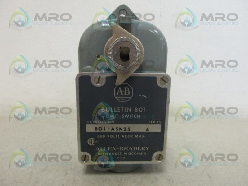 INDUSTRIAL SPARE PART 801-ASN25 SER A LIMIT SWITCH (AS PICTURED) UNMP