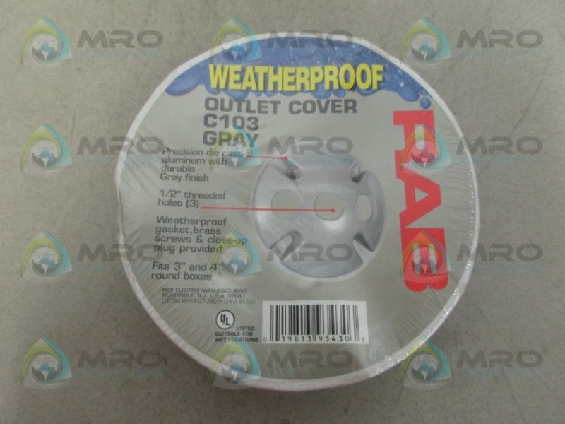 RAB C103 OUTLET COVER NSMP