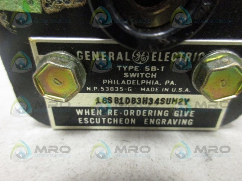 GENERAL ELECTRIC 16SB1DB3H34SUM2Y SWITCH UNMP