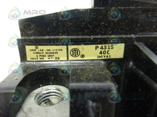 PUSHMATIC P4315 CIRCUIT BREAKER NSMP