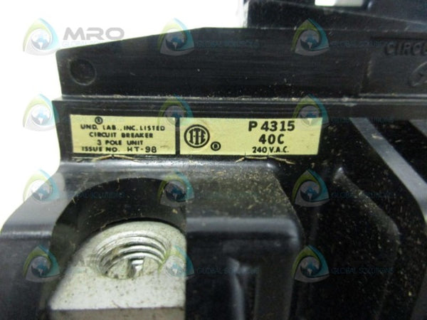 SIEMENS P4315 CIRCUIT BREAKER NSNP