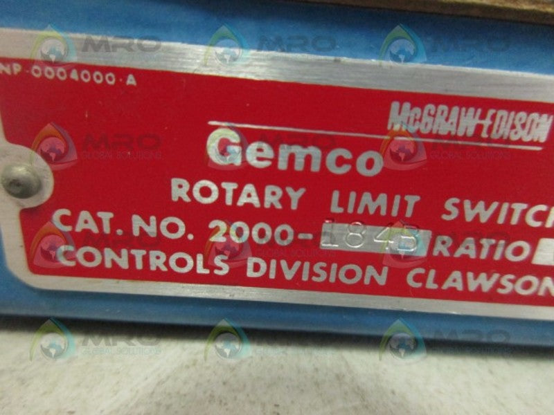 GEMCO 2000-184B LIMIT SWITCH UNMP