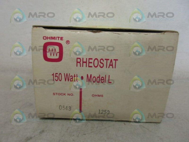 OHMITE 0543 RHEOSTAT NSMP
